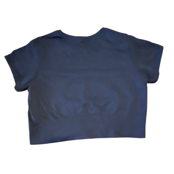 Offline By Aerie Womens Seamless Sidewalk Workout Top Crop Top XXL Navy - Picture 6 of 6